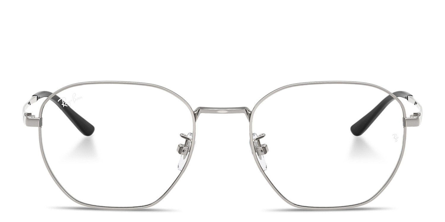 Ray-Ban Logo-Engraved Unisex Irregular Eyeglasses