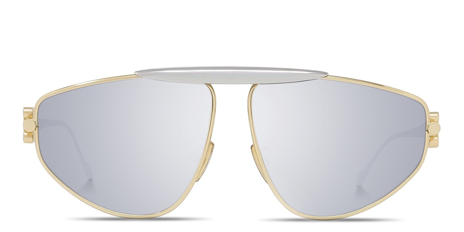 LOEWE Anagram Yellow Pilot Sunglasses